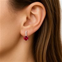 Orecchini Ultima Edizione Donna in Argento OAO6880-ROSSO